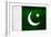 Pakistan Flag Design with Wood Patterning - Flags of the World Series-Philippe Hugonnard-Framed Premium Giclee Print