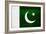 Pakistan Flag Design with Wood Patterning - Flags of the World Series-Philippe Hugonnard-Framed Art Print