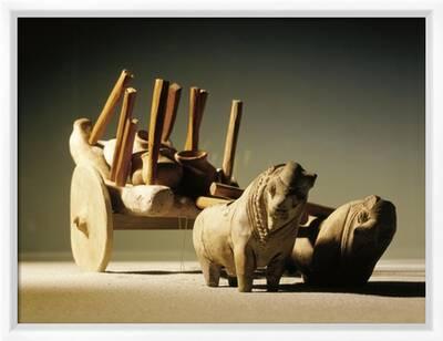 Pakistan, Mohenjo-Daro, Ox Cart, Terracotta Statuette' Giclee Print | Pakistan, Mohenjo-Daro, Ox Cart, Terracotta Statuette' Giclee Print |