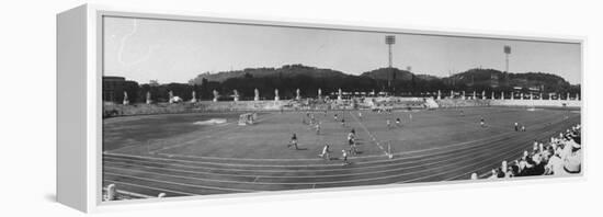 Pakistan Vs. Australia During Field Hockey at Olympics-null-Framed Premier Image Canvas