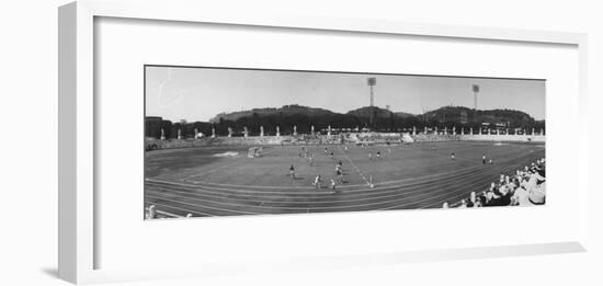 Pakistan Vs. Australia During Field Hockey at Olympics-null-Framed Premium Photographic Print