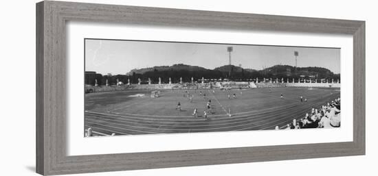 Pakistan Vs. Australia During Field Hockey at Olympics-null-Framed Photographic Print