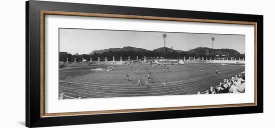 Pakistan Vs. Australia During Field Hockey at Olympics-null-Framed Photographic Print