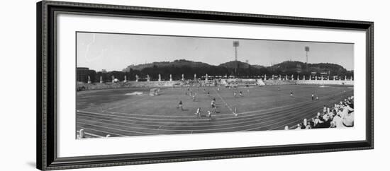 Pakistan Vs. Australia During Field Hockey at Olympics-null-Framed Photographic Print