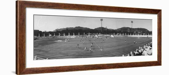 Pakistan Vs. Australia During Field Hockey at Olympics-null-Framed Photographic Print