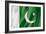 Pakistani Flag-daboost-Framed Art Print