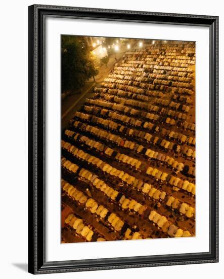 Pakistani Muslims Perform a Prayer Called "Tarawih"-null-Framed Photographic Print