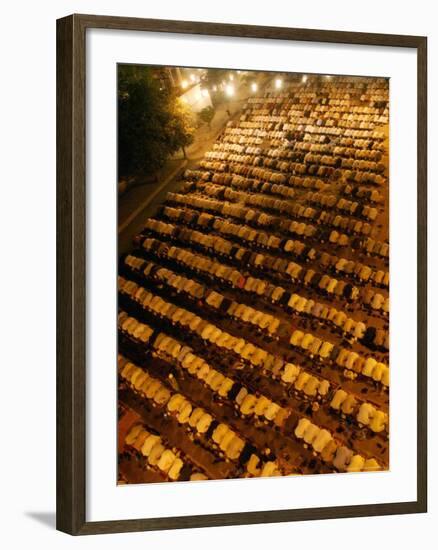 Pakistani Muslims Perform a Prayer Called "Tarawih"-null-Framed Photographic Print