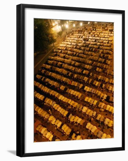 Pakistani Muslims Perform a Prayer Called "Tarawih"-null-Framed Photographic Print