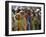 Pakistani Women Queue Up to Get Subsidized Sacks of Flour for the Holy Month of Ramadan-null-Framed Photographic Print