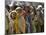 Pakistani Women Queue Up to Get Subsidized Sacks of Flour for the Holy Month of Ramadan-null-Mounted Photographic Print