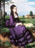 Portrait of a Woman in Lilac-Pal Szinyei Merse-Framed Art Print