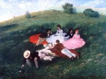 Picnic in May, 1873-Pal Szinyei Merse-Framed Premier Image Canvas