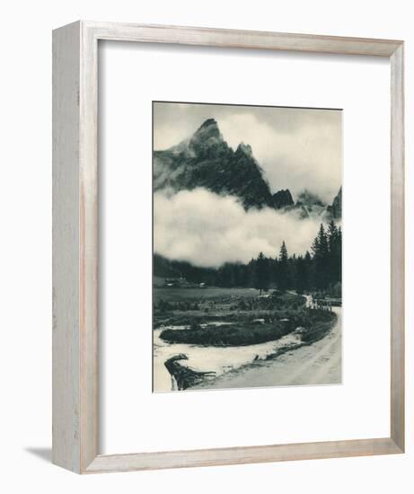 Pala Group in clouds, San Martino di Castrozza, Dolomites, Italy, 1927-Eugen Poppel-Framed Photographic Print