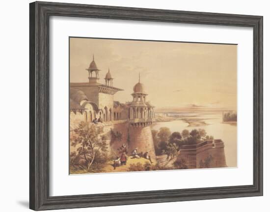 Palace and Fort at Agra-David Roberts-Framed Art Print