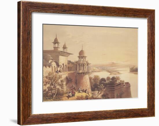 Palace and Fort at Agra-David Roberts-Framed Art Print