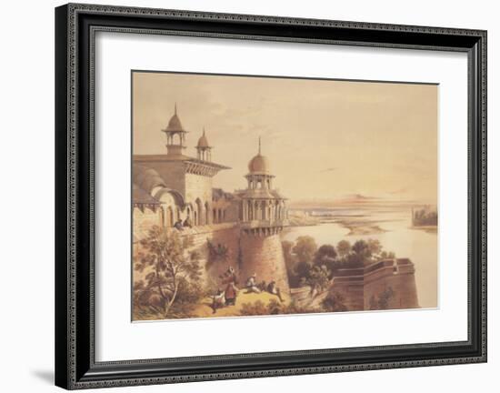 Palace and Fort at Agra-David Roberts-Framed Art Print