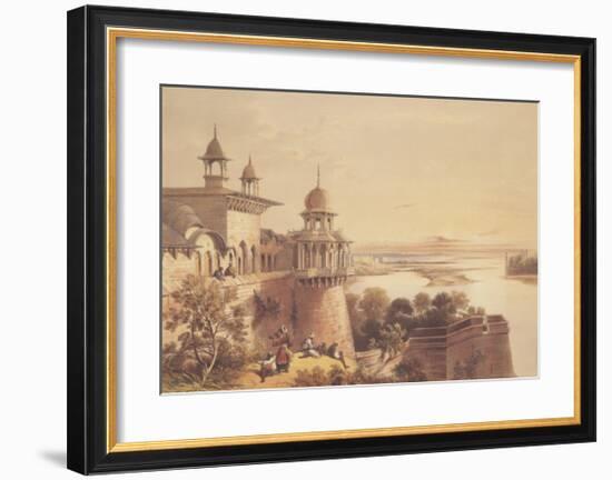 Palace and Fort at Agra-David Roberts-Framed Art Print