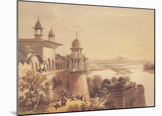 Palace and Fort at Agra-David Roberts-Mounted Art Print