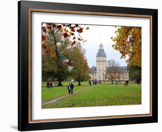 Palace and Gardens, Karlsruhe, Baden-Wurttemberg, Germany, Europe-Hans Peter Merten-Framed Photographic Print