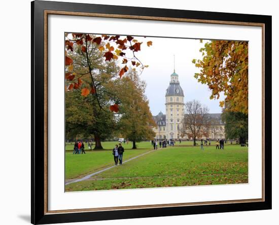 Palace and Gardens, Karlsruhe, Baden-Wurttemberg, Germany, Europe-Hans Peter Merten-Framed Photographic Print