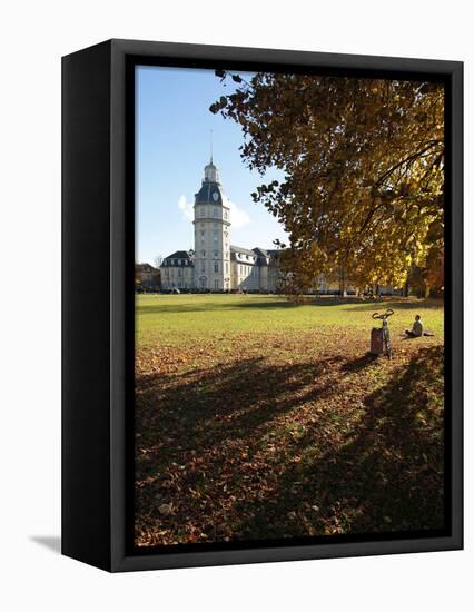 Palace and Gardens, Karlsruhe, Baden-Wurttemberg, Germany, Europe-Hans Peter Merten-Framed Premier Image Canvas