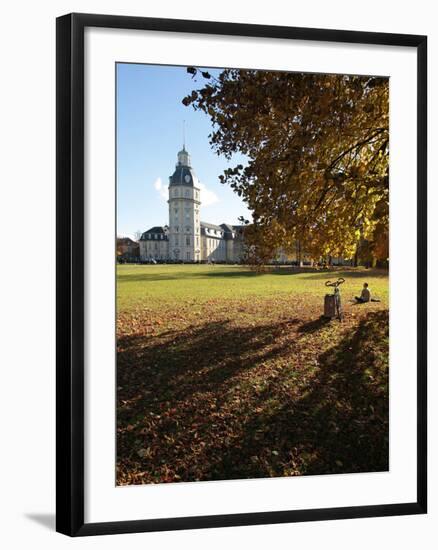 Palace and Gardens, Karlsruhe, Baden-Wurttemberg, Germany, Europe-Hans Peter Merten-Framed Photographic Print