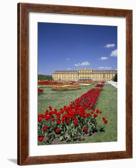 Palace and Gardens, Schonbrunn, Unesco World Heritage Site, Vienna, Austria-Peter Scholey-Framed Photographic Print