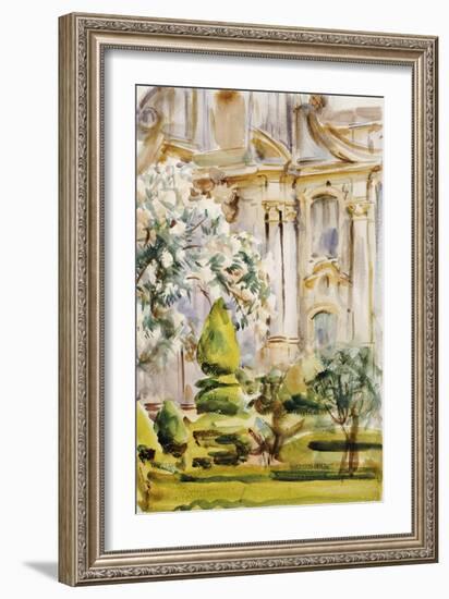 Palace and Gardens, Spain, 1912-John Singer Sargent-Framed Giclee Print