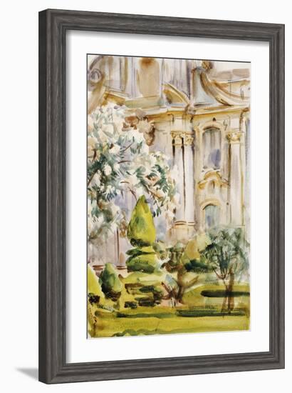 Palace and Gardens, Spain, 1912-John Singer Sargent-Framed Giclee Print