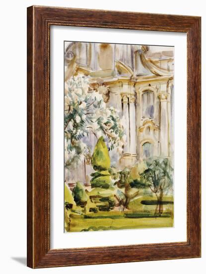 Palace and Gardens, Spain, 1912-John Singer Sargent-Framed Giclee Print