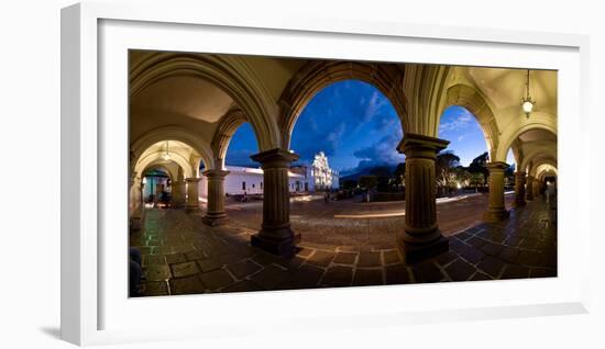 Palace at Dusk, Palacio De Los Capitanes Generale, Antigua Guatemala, Guatemala-null-Framed Photographic Print