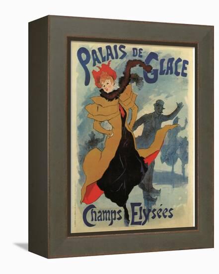 Palace De Glace-Jules Chéret-Framed Stretched Canvas