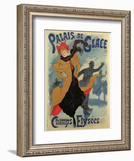 Palace De Glace-Jules Chéret-Framed Art Print