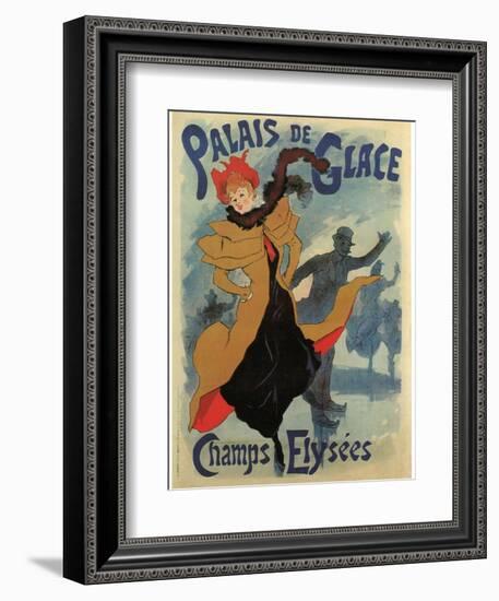 Palace De Glace-Jules Chéret-Framed Art Print