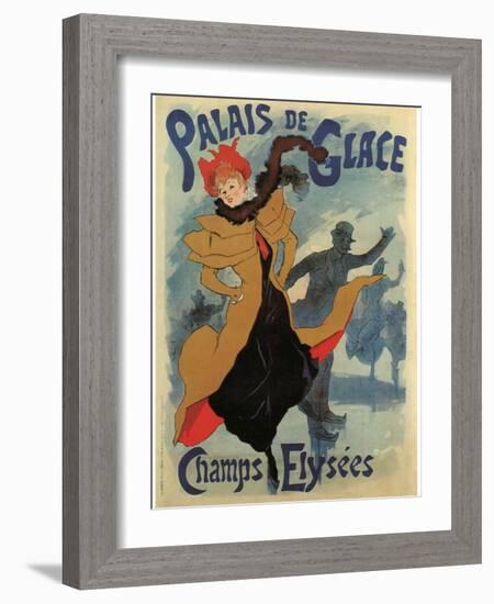 Palace De Glace-Jules Chéret-Framed Art Print