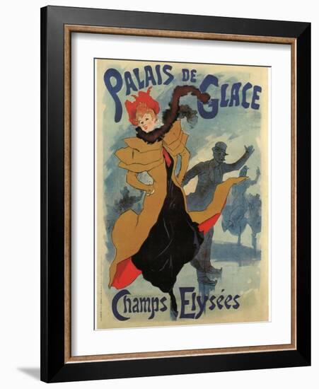 Palace De Glace-Jules Chéret-Framed Art Print