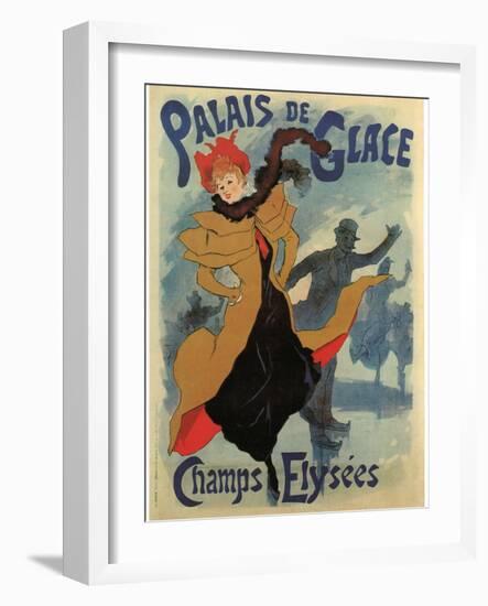 Palace De Glace-Jules Chéret-Framed Art Print