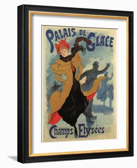 Palace De Glace-Jules Chéret-Framed Art Print