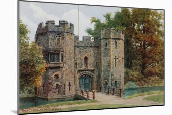 Palace Drawbridge, Wells-Alfred Robert Quinton-Mounted Giclee Print