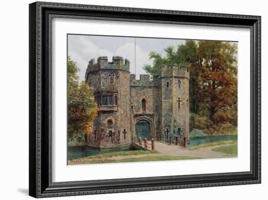 Palace Drawbridge, Wells-Alfred Robert Quinton-Framed Giclee Print