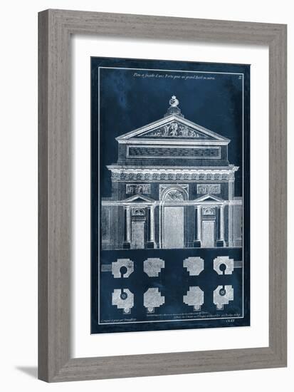 Palace Facade Blueprint I-Vision Studio-Framed Art Print