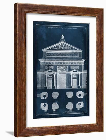 Palace Facade Blueprint I-Vision Studio-Framed Art Print