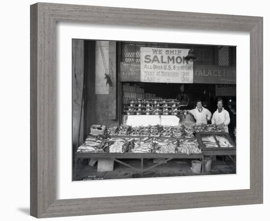 Palace Fish Market, Seattle, 1925-Asahel Curtis-Framed Giclee Print