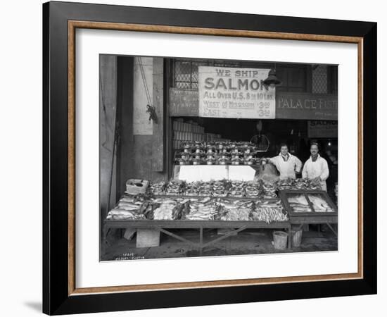 Palace Fish Market, Seattle, 1925-Asahel Curtis-Framed Giclee Print