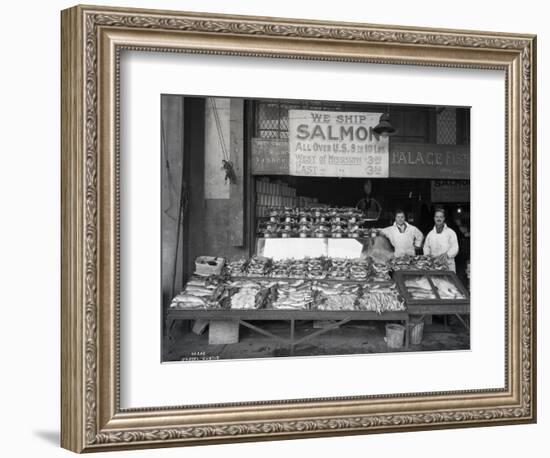 Palace Fish Market, Seattle, 1925-Asahel Curtis-Framed Giclee Print