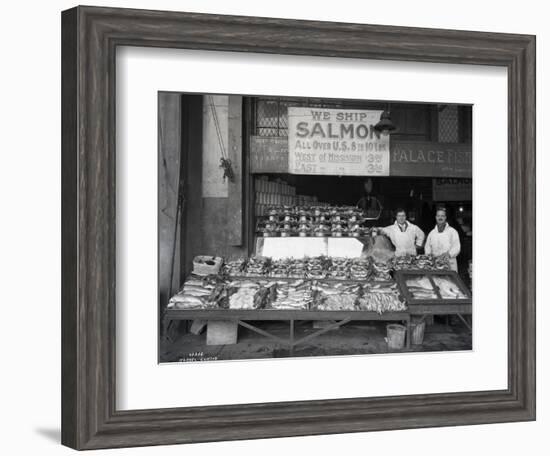 Palace Fish Market, Seattle, 1925-Asahel Curtis-Framed Giclee Print