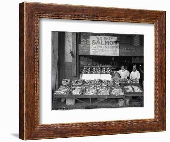 Palace Fish Market, Seattle, 1925-Asahel Curtis-Framed Giclee Print