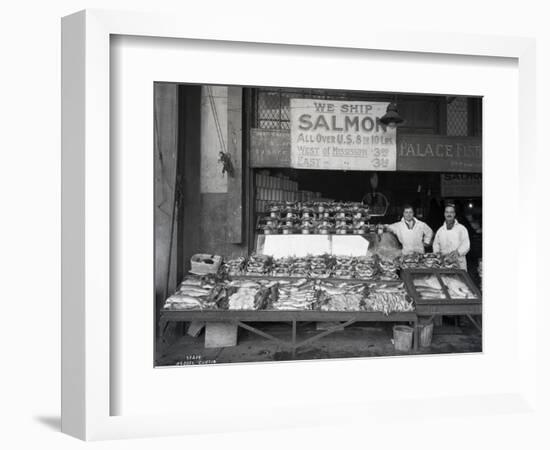 Palace Fish Market, Seattle, 1925-Asahel Curtis-Framed Giclee Print