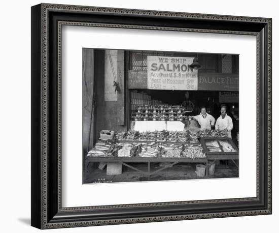 Palace Fish Market, Seattle, 1925-Asahel Curtis-Framed Giclee Print